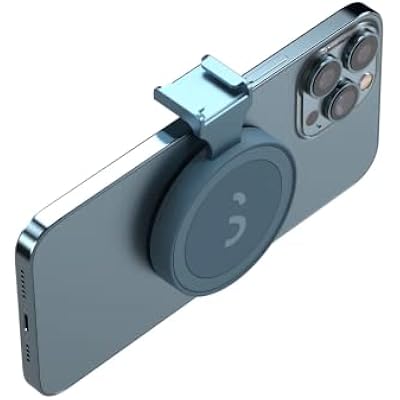 ShiftCam SnapShoe - Snap-on Cold Shoe Mount for Mounting Accessories - Magnetic Mount Snaps on to Any Phone Blue Jay