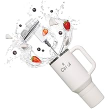 Cirkul 40oz. Pearl Stainless Steel Tumbler with Handle, All-Day StrawSipTM, Double-Wall Insulated