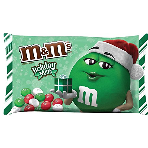 M&MS Christmas Mint Chocolate Candy 9.9-Ounce Bag