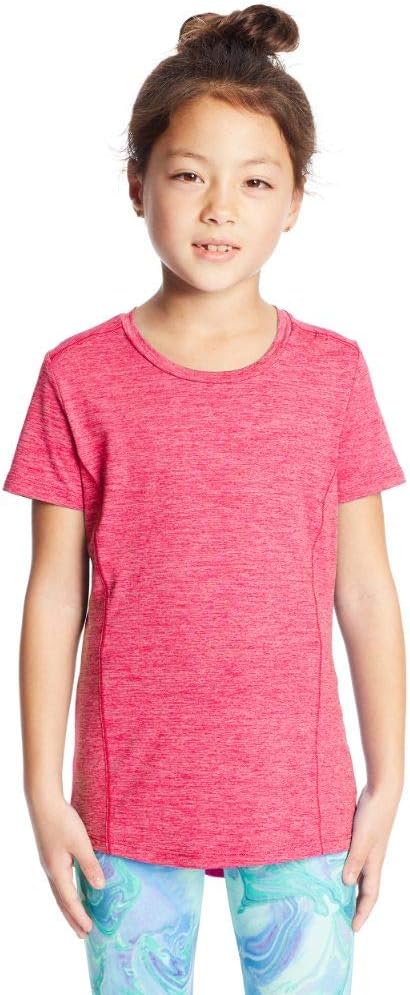 C9 Champion girls Supersoft Tech Tee T Shirt, Vivid Fuschia HeatherSunset, X-Large US