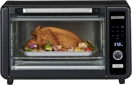 BLACK+DECKER Crisp N BakeTM 6-Slice Digital Air Fry Toaster Oven
